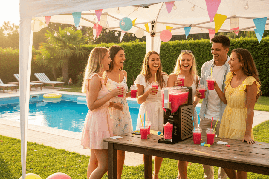 GourmetMaxx výrobník ľadovej triešte Slushy Ice 19174 (1)